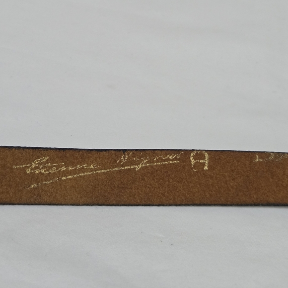 Vintage Aigner Thin Leather Belt - Picture 5 of 9
